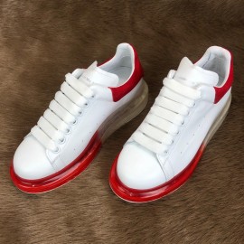 Alexander Mcqueen Clear Sole White-Red