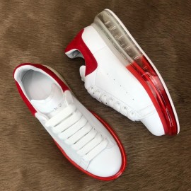 Alexander Mcqueen Clear Sole White-Red