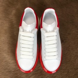 Alexander Mcqueen Clear Sole White-Red