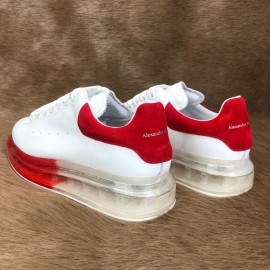 Alexander Mcqueen Clear Sole White-Red