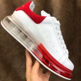 Alexander Mcqueen Clear Sole White-Red