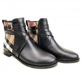 Burberry House Check Ankle Boots b-20-150