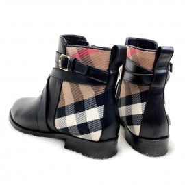 Burberry House Check Ankle Boots b-20-150