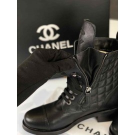 Chanel lace up shoes boot b-22-142