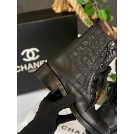 Chanel lace up shoes boot b-22-142