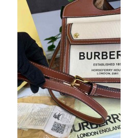 Burberry Canvas and leather pocket bag Imported product b-22-83