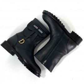 Christian Dior Saddle Combat Boots b-30-43