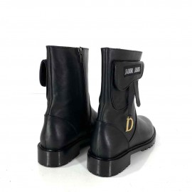 Christian Dior Saddle Combat Boots b-30-43