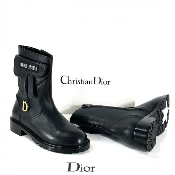 Christian Dior Saddle Combat Boots b-30-43