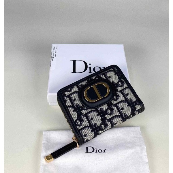 Christian Dior Wallet Mini genuine leather  b-38-45