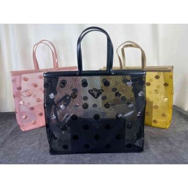 Prada Polka-dot Mesh Tote bag b-55-1