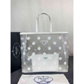 Prada Polka-dot Mesh Tote bag b-55-1