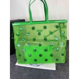 Prada Polka-dot Mesh Tote bag b-55-1