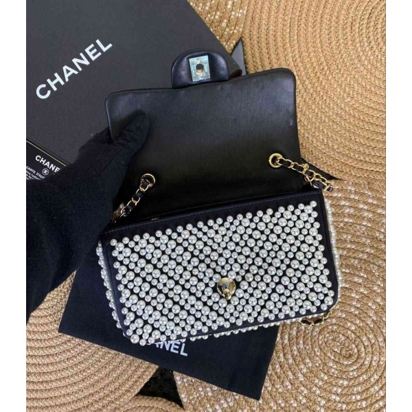 CHANEL 1.55 Imported product with pearl bag b-57-361