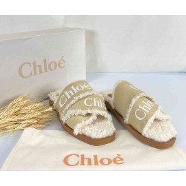 Chloe Woody Flat Mule slides b-62-41 