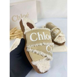 Chloe Woody Flat Mule slides b-62-41 