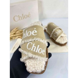 Chloe Woody Flat Mule slides b-62-41 