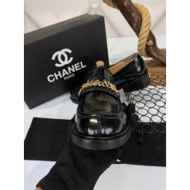 Chanel loafers shiny calfskin interior b-8-244