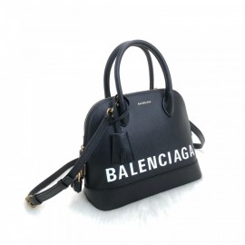 Balenciaga Ville Top Handle S Bag Black 