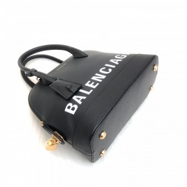 Balenciaga Ville Top Handle S Bag Black 