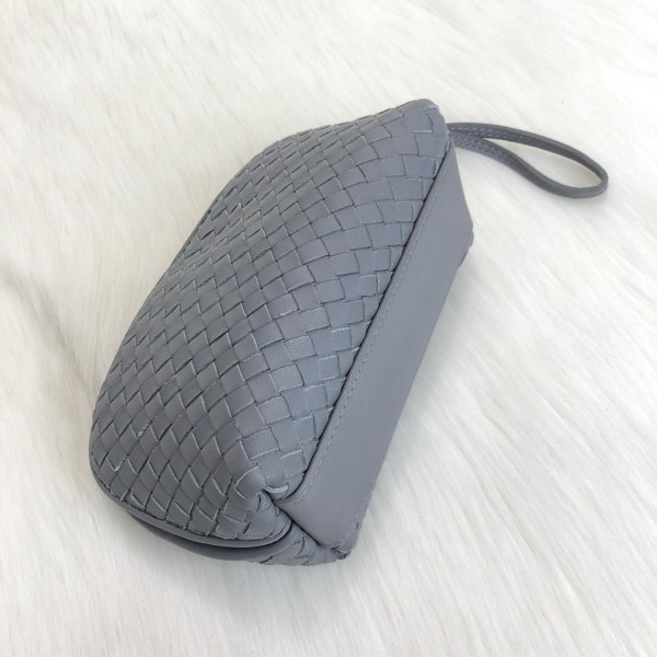 Bottega Veneta intrecciato Pouch Grey