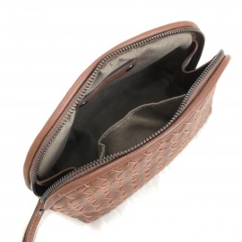 Bottega Veneta intrecciato Pouch brown