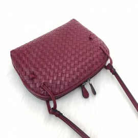 Bottega Nodini Single Zipper Burgundy 