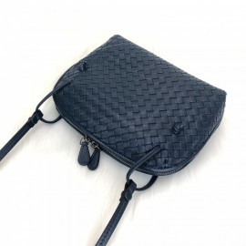 Bottega Nodini Single Zipper Navy Blue 