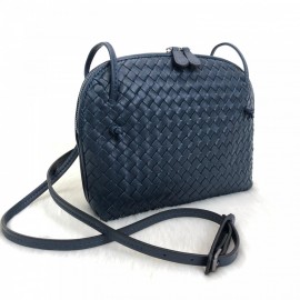 Bottega Nodini Single Zipper Navy Blue 