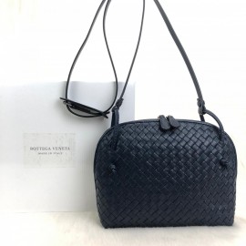 Bottega Nodini Single Zipper Navy Blue 