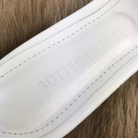 Bottega Veneta White Thick Knitted Slippers