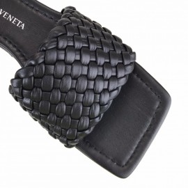 Bottega Veneta Black Knitted Slippers