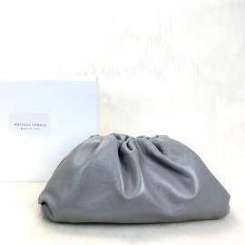 Bottega Veneta The Pouch Frame Clutch Gray