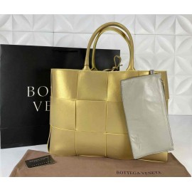 Bottega Veneta Arco Tote Bag Gold