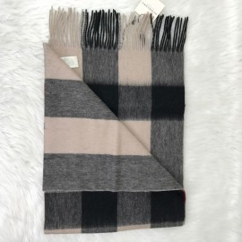 Burberry 100% Cashmere Scarf Light Cream 