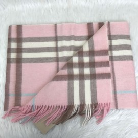 Burberry 100% Cashmere Scarf Powder New