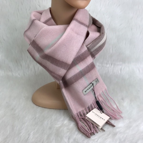 Burberry 100% Cashmere Scarf Powder New