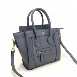 Celine Nano Luggage Bag Gray