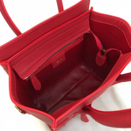 Celine Nano Luggage Bag Red