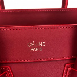 Celine Nano Luggage Bag Red