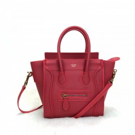 Celine Nano Luggage Bag Red