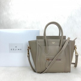 Celine Nano Luggage Bag Limited Mink