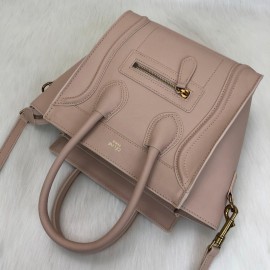 Celine Nano Luggage Bag Powder Rose