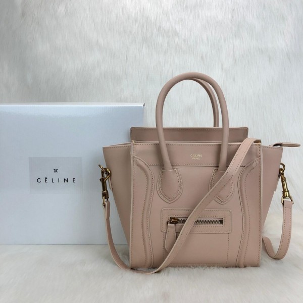 Celine Nano Luggage Bag Powder Rose