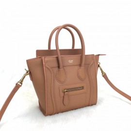 Celine Nano Luggage Bag Tan Color