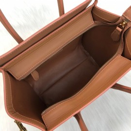 Celine Nano Luggage Bag Tan Color