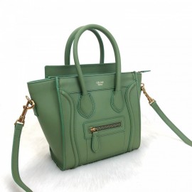 Celine Nano Luggage Bag Green