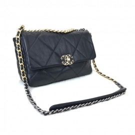 Chanel 19 Large Flap Bag Black