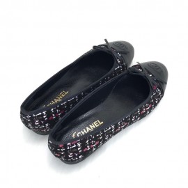 Chanel Ballerinas Tweed Claret Red