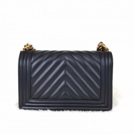 Chanel Boy Classic Gold Chevron Gold